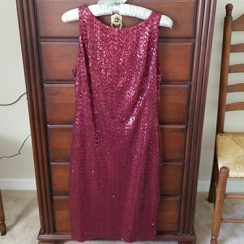 Ralph Lauren Evening Sequin Sheath
